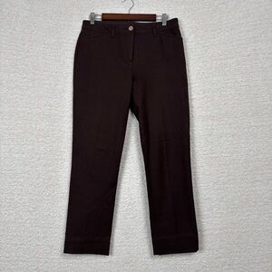 Chico's‎ Jeans Womens 0.5 (US 6) Chocolate Brown Mid Rise Straight Leg Stretch